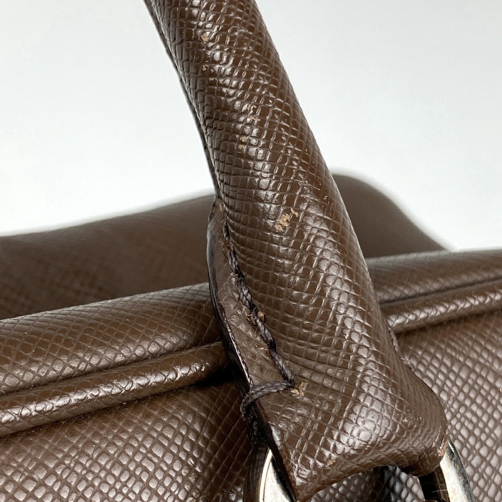 Prada Logo Handbag Saffiano Leather Brown - Picture 4 of 7